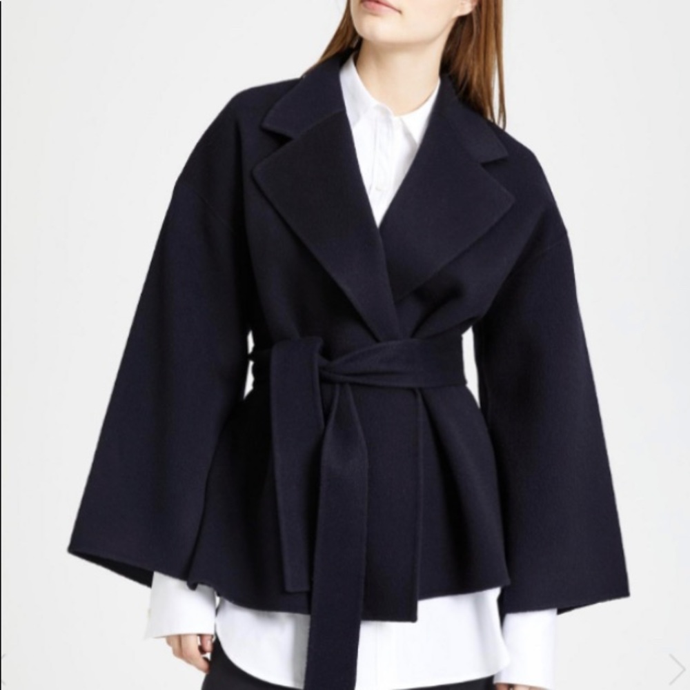 Theory wool cashmere robe jacket